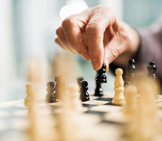 person playing chess