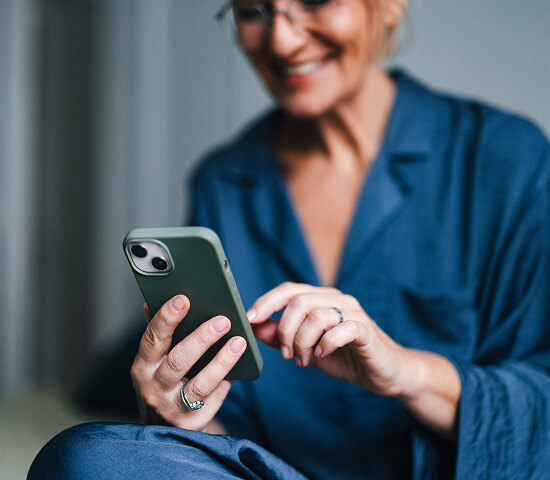 woman using mobile phone