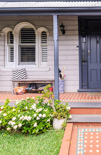 front porch of a house