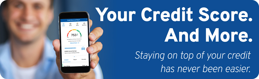 Your Credit Score and More. Staying on top of your credit has never been easier.