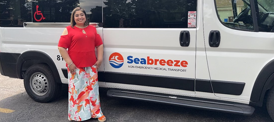Brisa Berumen-Dixon, owner of SeaBreeze Non-Emergency Medical Transport