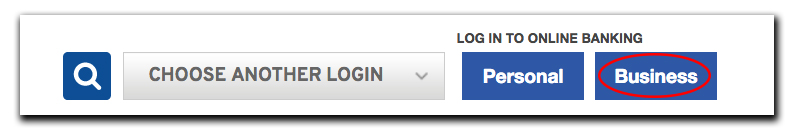 Business Online Banking login button