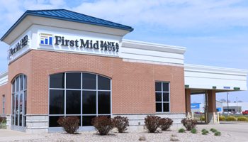 Harrisburg First Mid Banking Center on Rollie Moore Dr with branch and ATM services