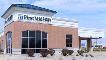 Harrisburg First Mid Banking Center on Rollie Moore Dr with branch and ATM services