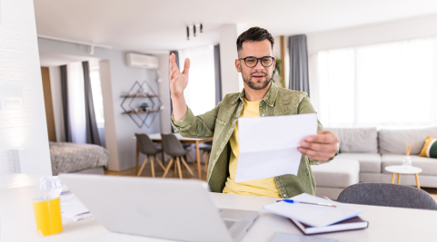 Homebuyer researching how to stop mortgage trigger leads