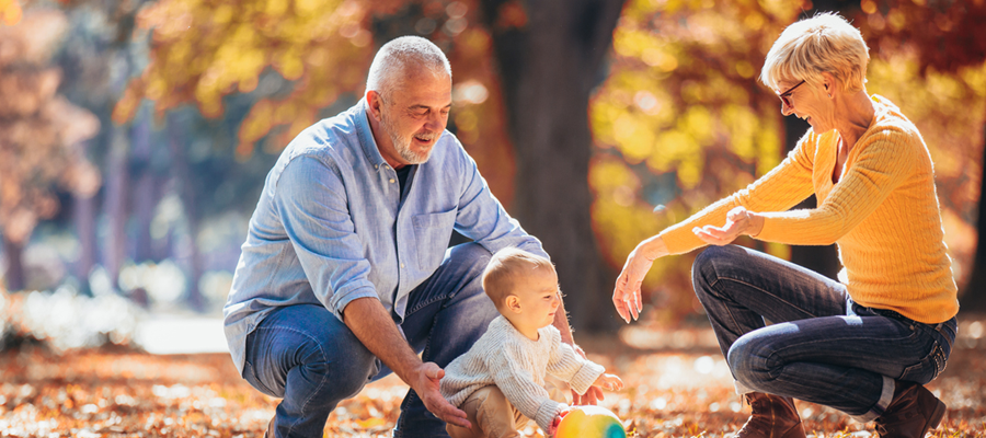 Grandparents and grandchild